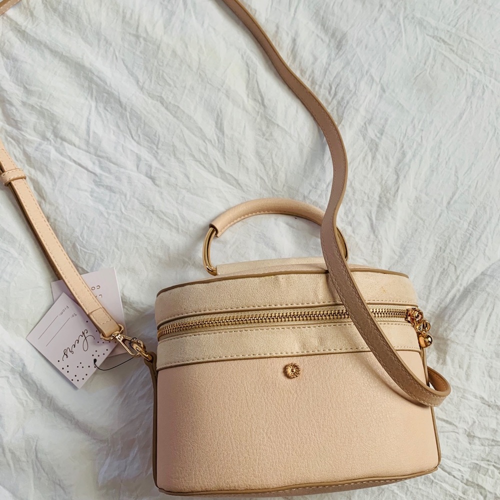 Lauren Conrad blush vanity bag